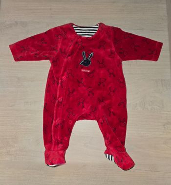 Pyjama lapins rouge Sucre d'orge