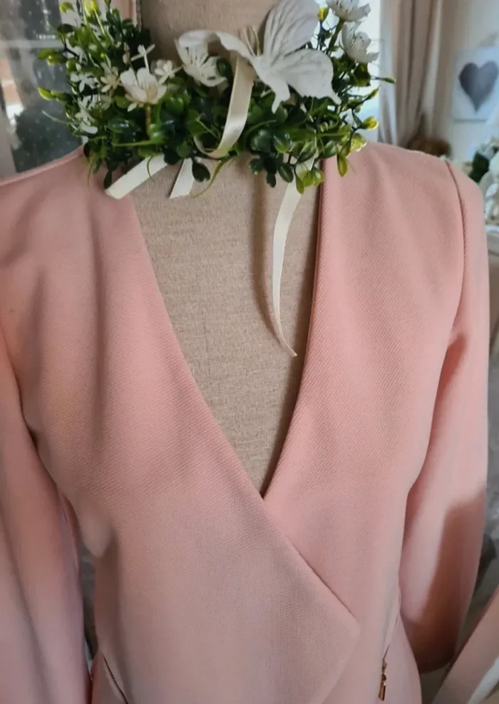 Veste rose poudré Taille 38 - photo numéro 2