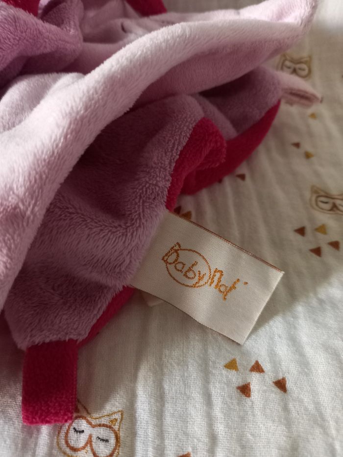 Doudou ours Baby Nat rose - photo numéro 3