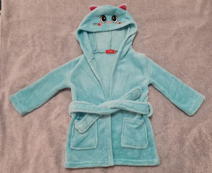 Peignoir bleu enfant 2 ans