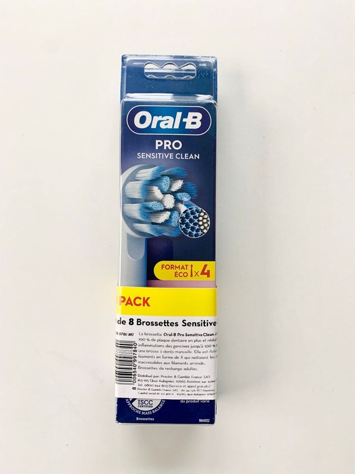 Pack de 8 brossettes dents Sensitive Clean ORAL-B