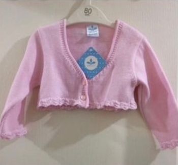 Cardigan, boléro, rose, 6 mois, neuf