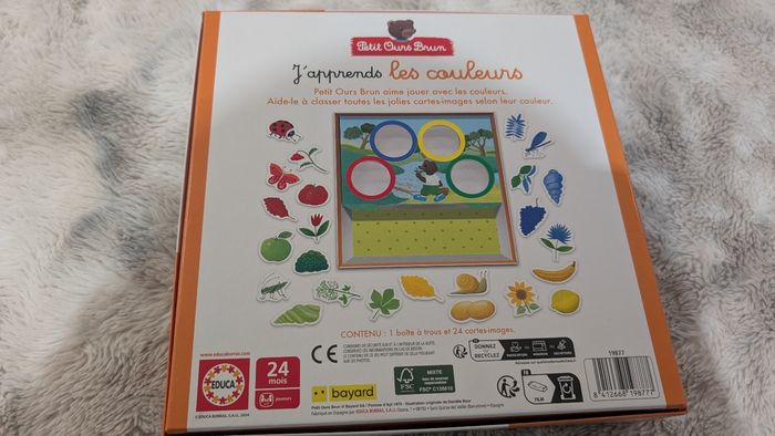 Jeu Petit Ours Brun J'apprends les couleurs de Educa - photo numéro 2