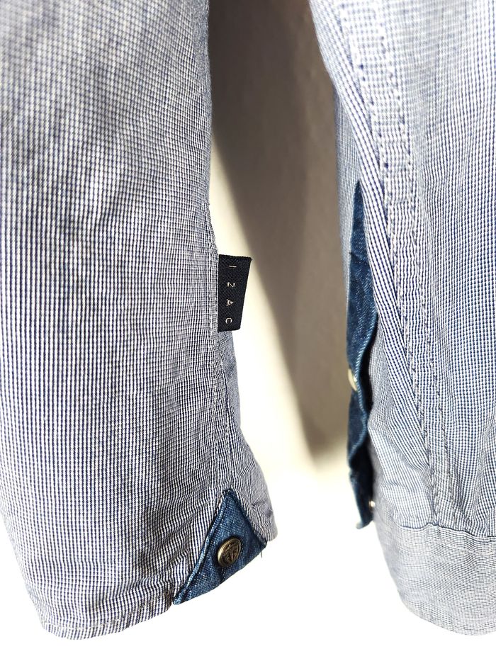 Chemise manche longue bleu Izac Taille M - photo numéro 5