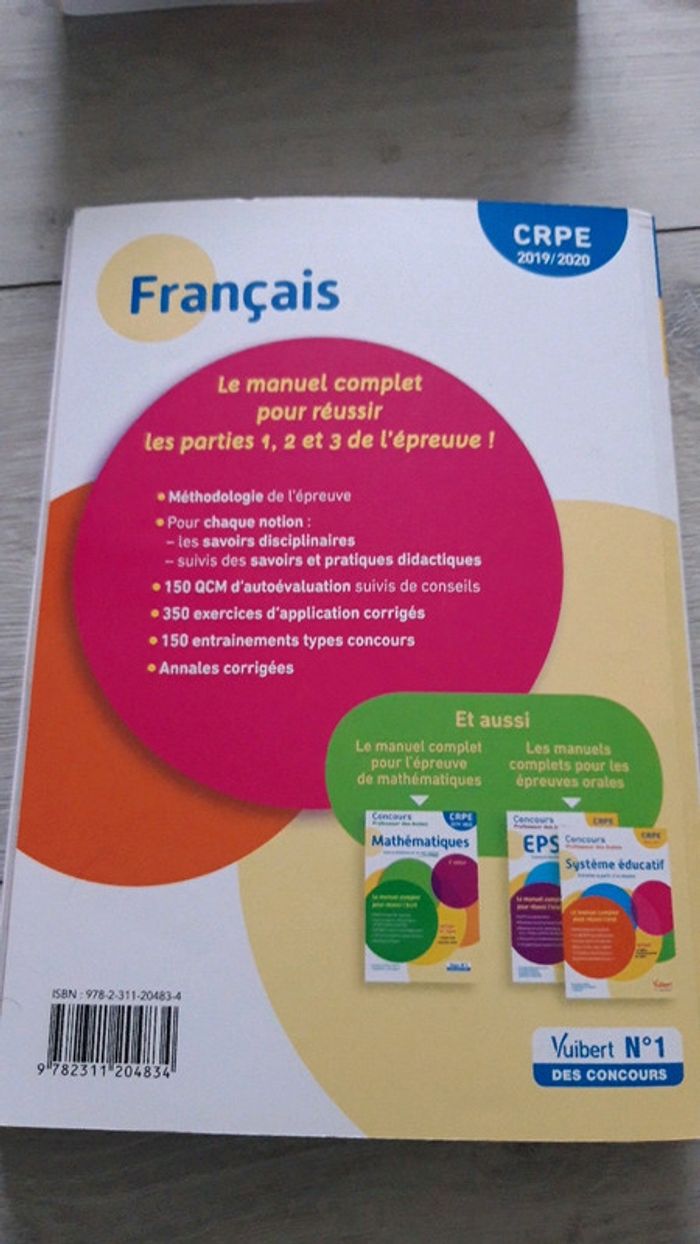 Livre préparation concours crpe - photo numéro 2