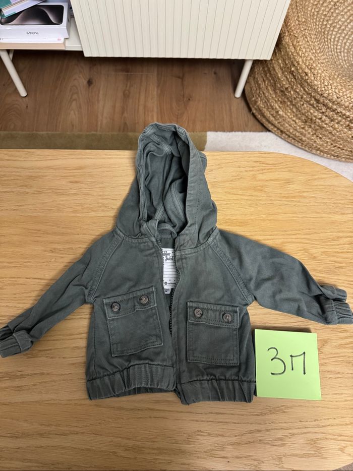 Veste kaki denim 3 mois