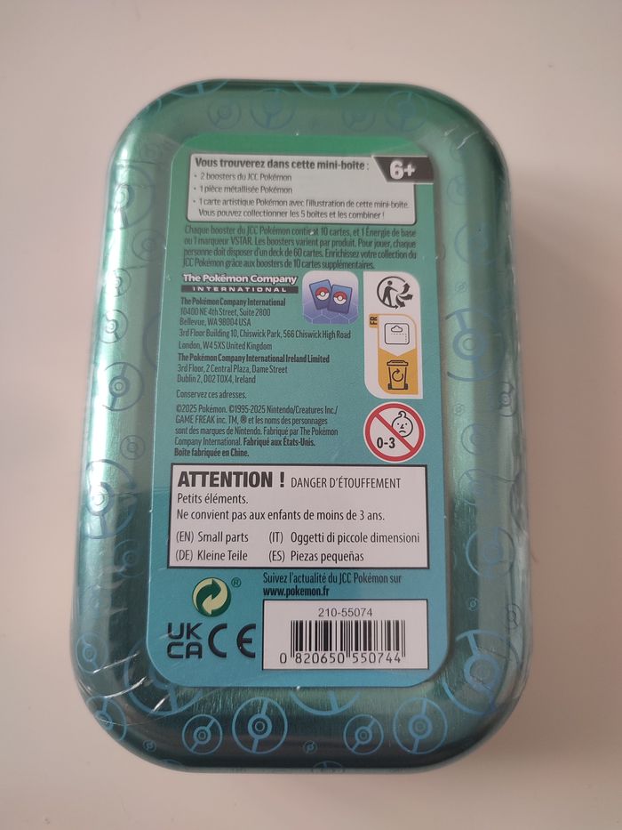 Lot de 5 minitins Pokemon Kanto - photo numéro 3