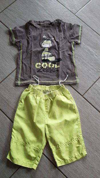 Ensemble été t-shirt pantacourt