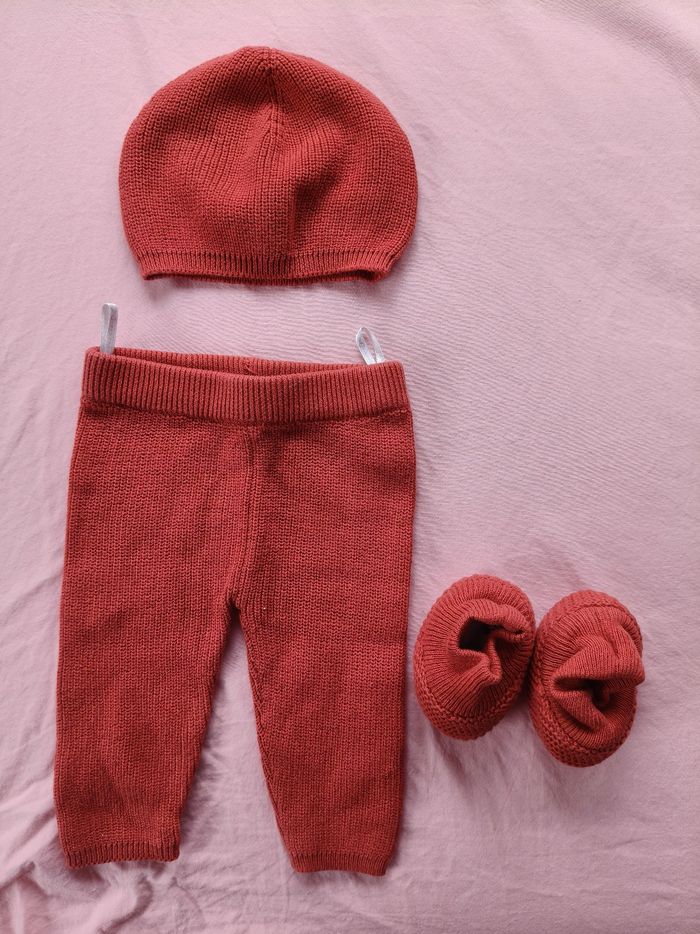 Ensemble hiver mixte Zeeman rouge rouille 56 cm