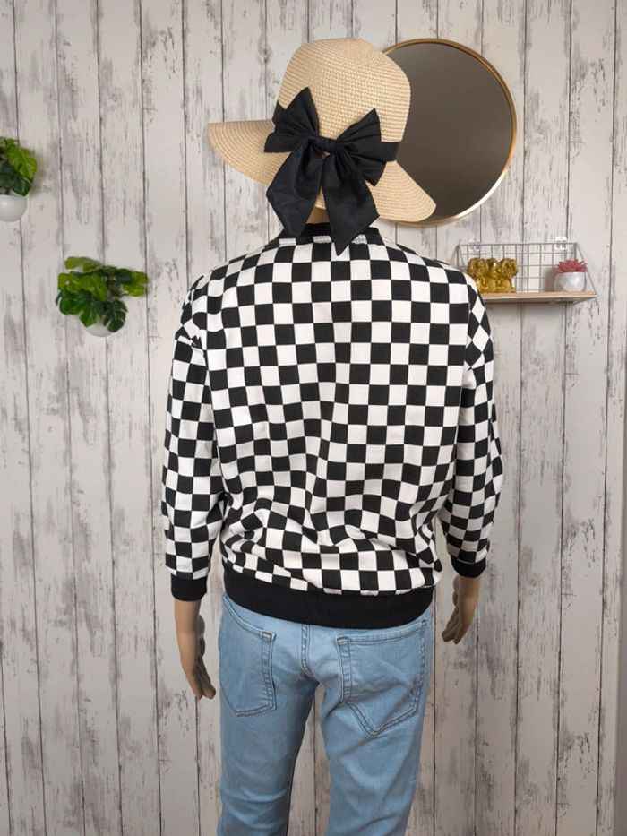 Pull damier Jennyfer femme XS - photo numéro 3