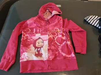 Sweat masha et miska 8 ans fille