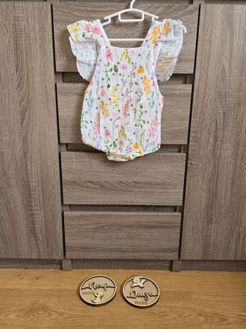 Vêtement Bébé Fille - Barboteuse - Créatrice Française - 9/12 mois