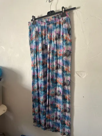 Pantalon, fluide, multicolore n°751