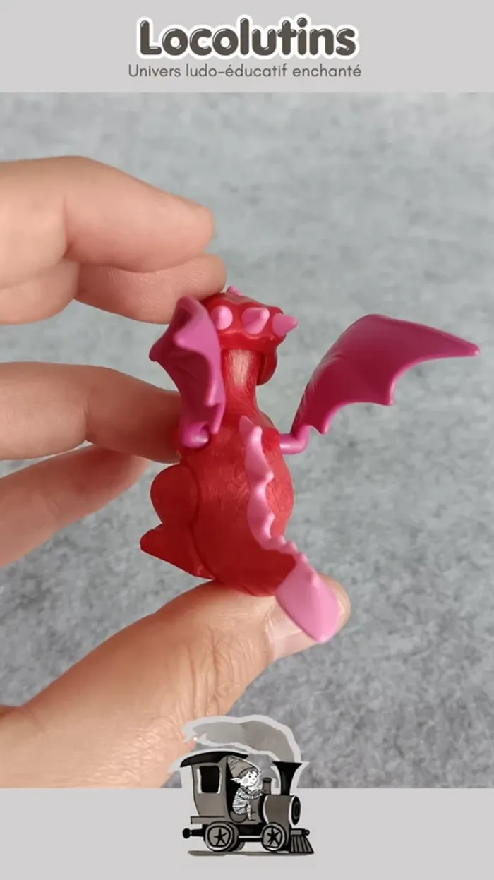🚂 Playmobil dragon bébé rouge - photo numéro 3