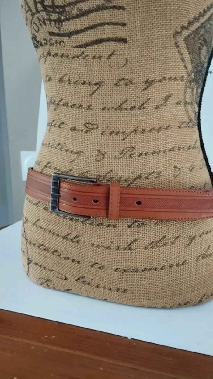 Ceinture marron avec motifs 110 cm mixte - photo numéro 4