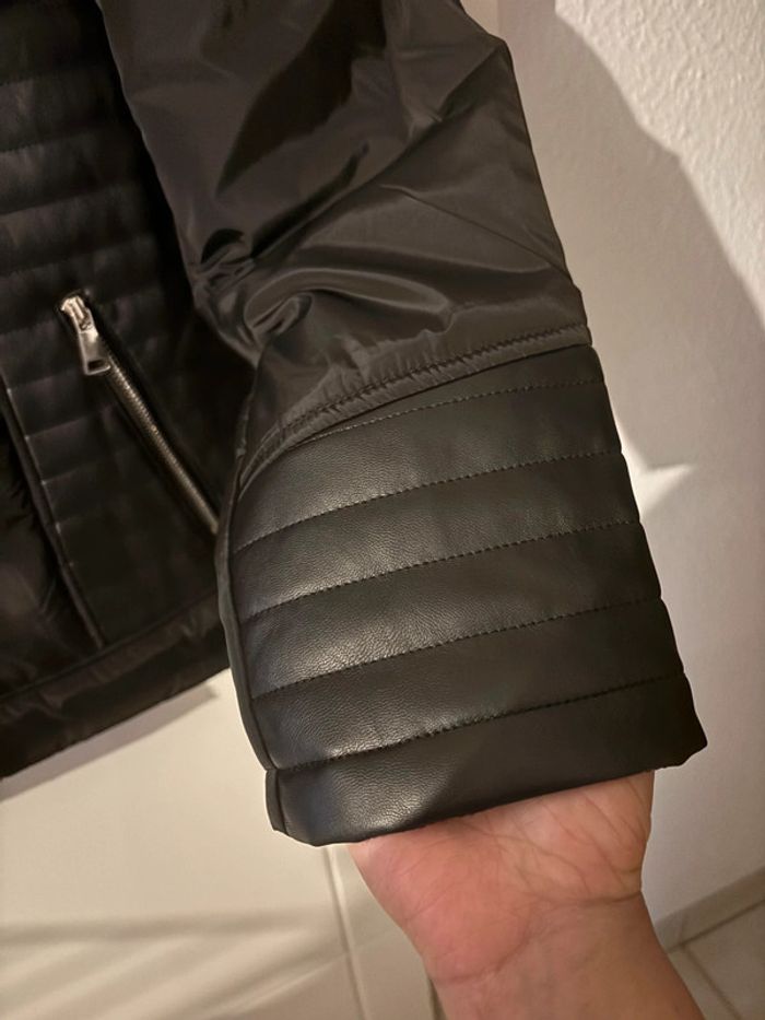 Doudoune noire bi-matière - taille 50 - photo numéro 5