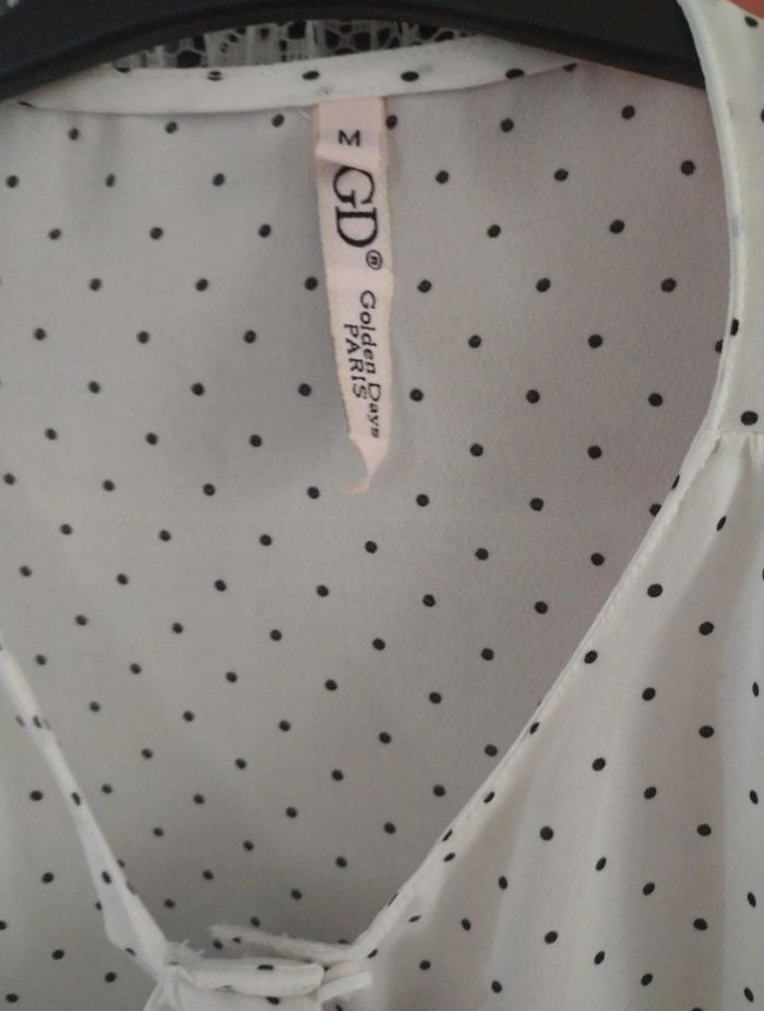 Blouse blanche manches longues femme taille 38 - photo numéro 2