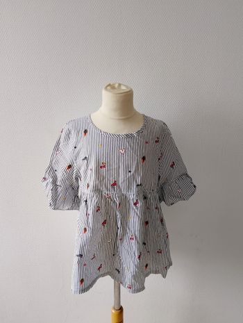 Blouse rayée gémo 10 ans