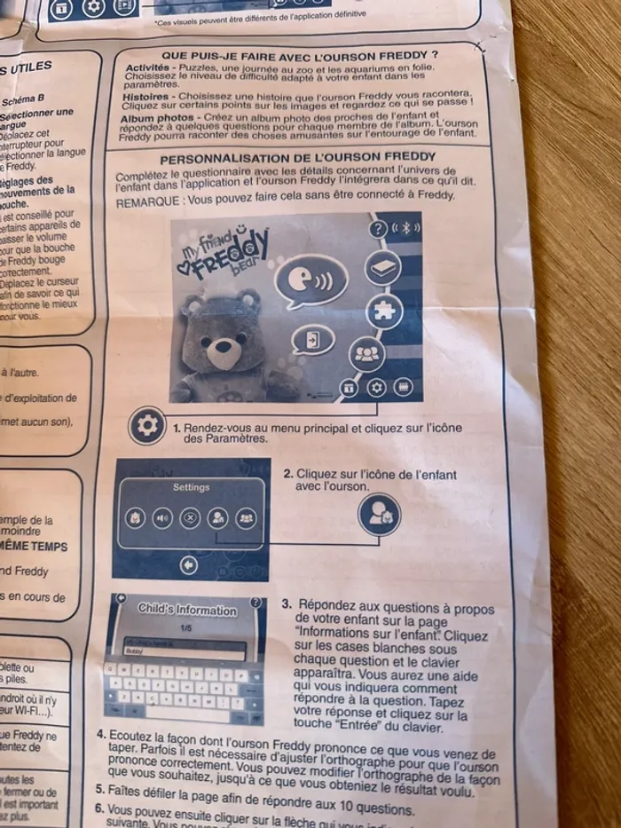 Ourson interactif “My Friend Freddy Bear” Très bon état – Connecté tablette - photo numéro 6