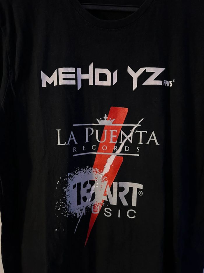 T-shirt à manches courtes noir Mehdi Yz 13e Art Music - photo numéro 3