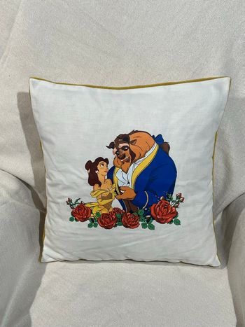 Coussin belle et la bête
