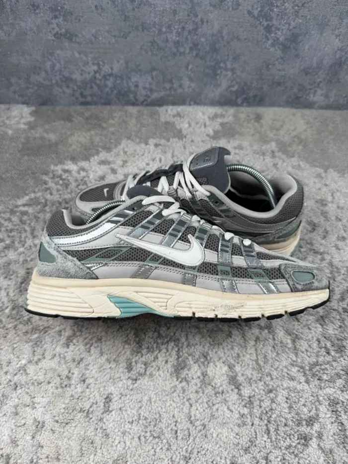 Nike P-6000 Running Flat Pewter - Grey & Green & Beige - photo numéro 6
