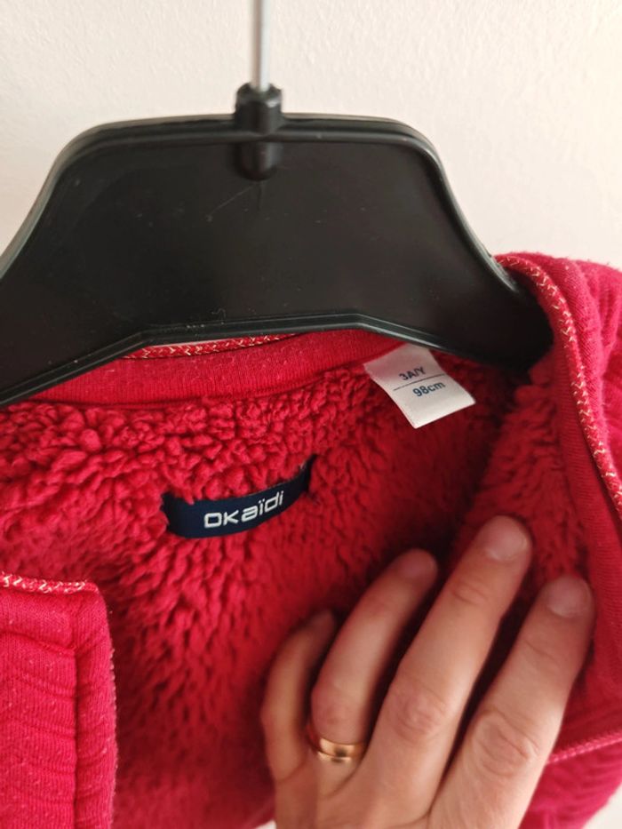 Gilet rose fushia épais 3 ans - photo numéro 5