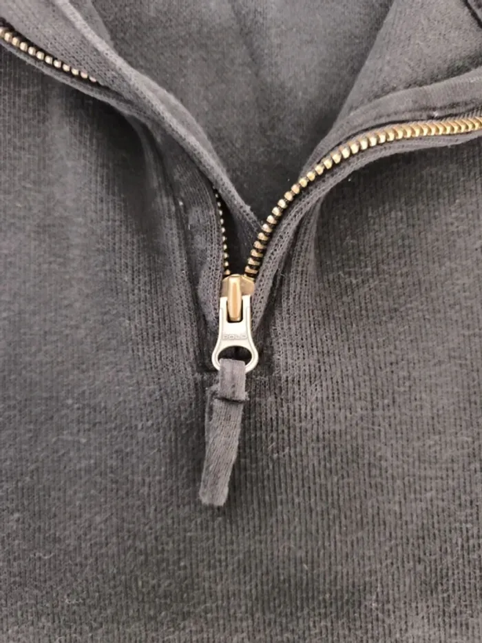 Pull quart zip camionneur Ralph Lauren Noir logo rouge Garçon 15 ans (XL 18/20) - photo numéro 8