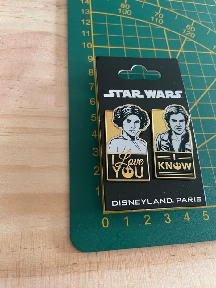 Duo Pin's Star Wars Leia & Han Solo - "I Love You / I Know" - Disneyland Paris - photo numéro 3