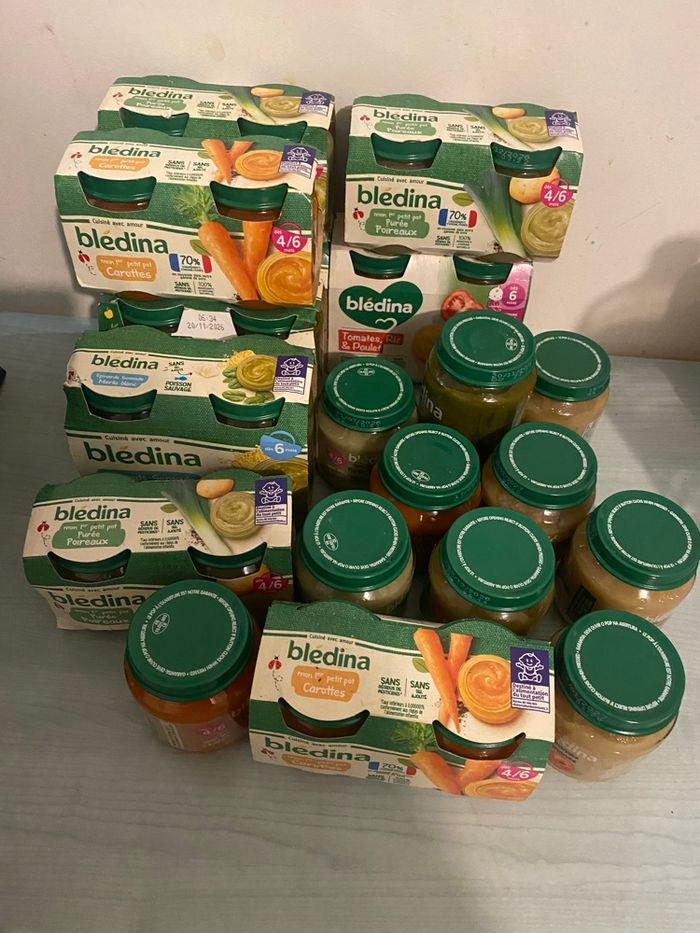 Lot petit pots bledina - photo numéro 3