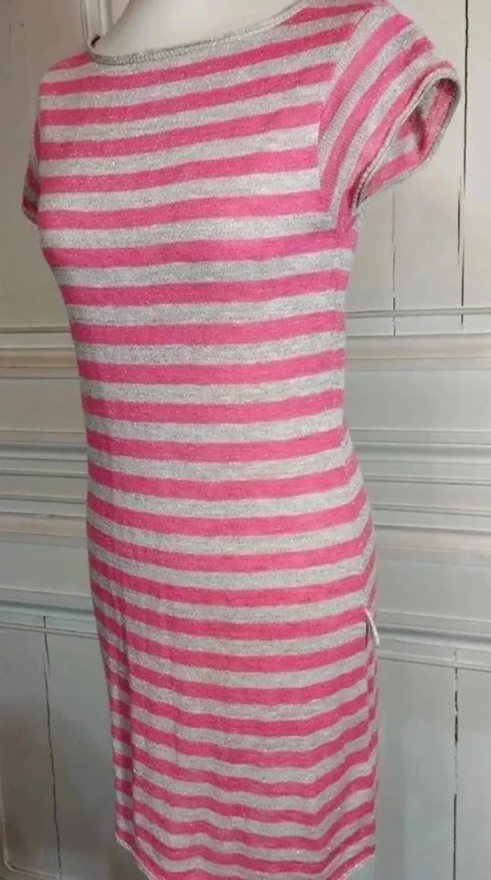 Robe Fine Laine Rose Or TS/M/L - photo numéro 5