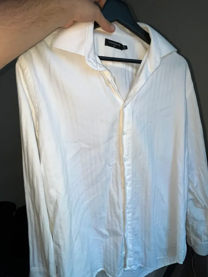 Chemise homme torrente blanche (39/40 – M/L)