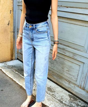 Jean bleu style Mom taille 34 Pimkie