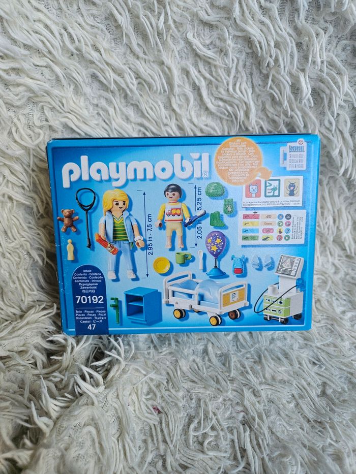 Jouet - jeux de construction playmobil 70192 chambre d'hôpital pour enfant - Neuf - photo numéro 2