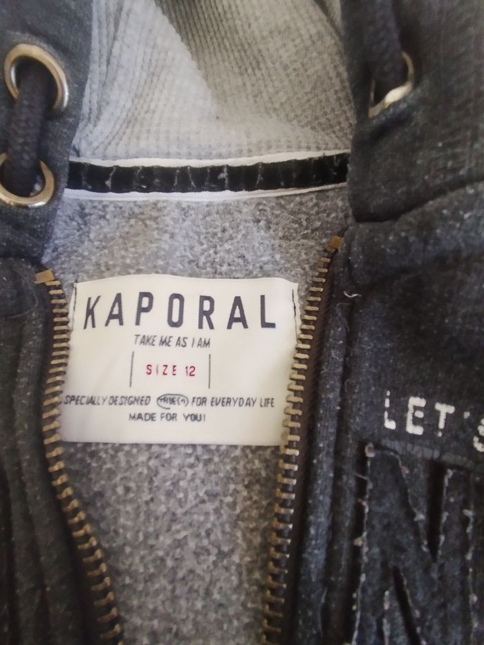 Lot de 2 gilets zippés Kaporal, T12A - photo numéro 6
