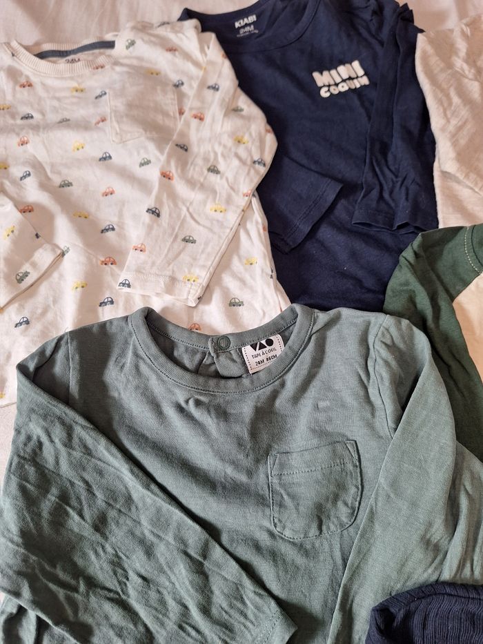 Lot de 9 tee-shirts, 24 mois - photo numéro 2