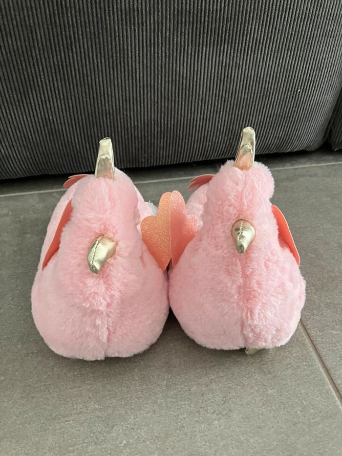 Chausson fantaisie femme rose - photo numéro 5