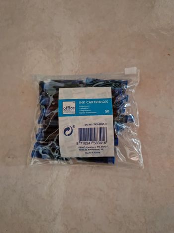 Cartouche encre bleu pour stylo plume