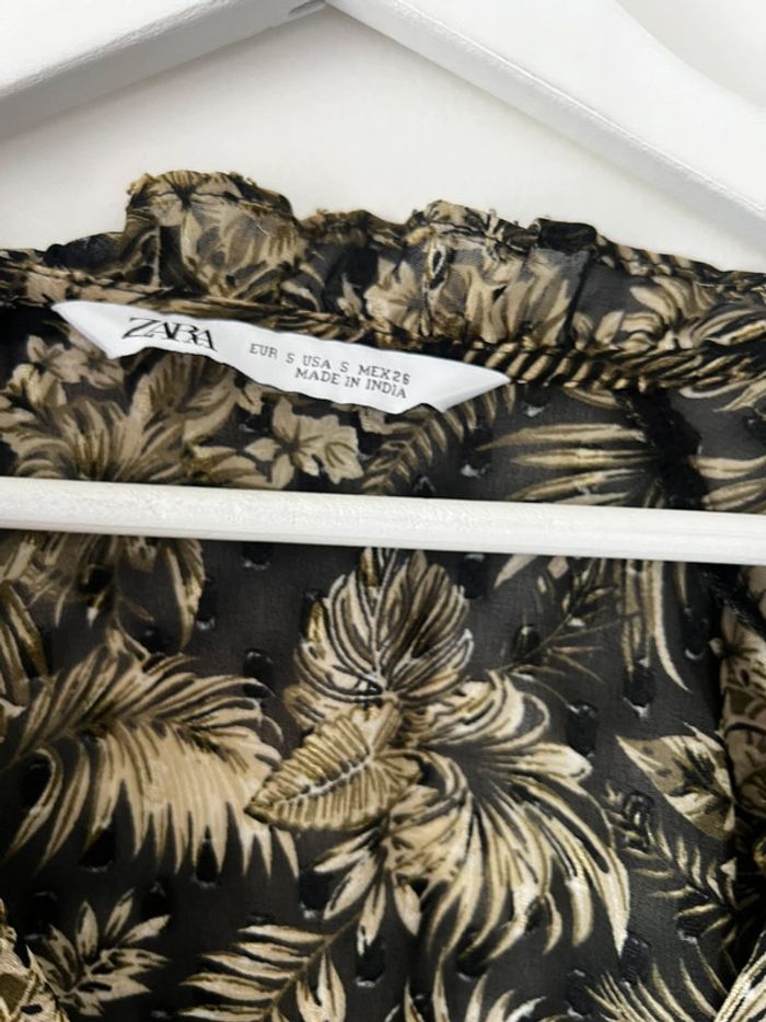 Blouse feuillage Zara - photo numéro 4