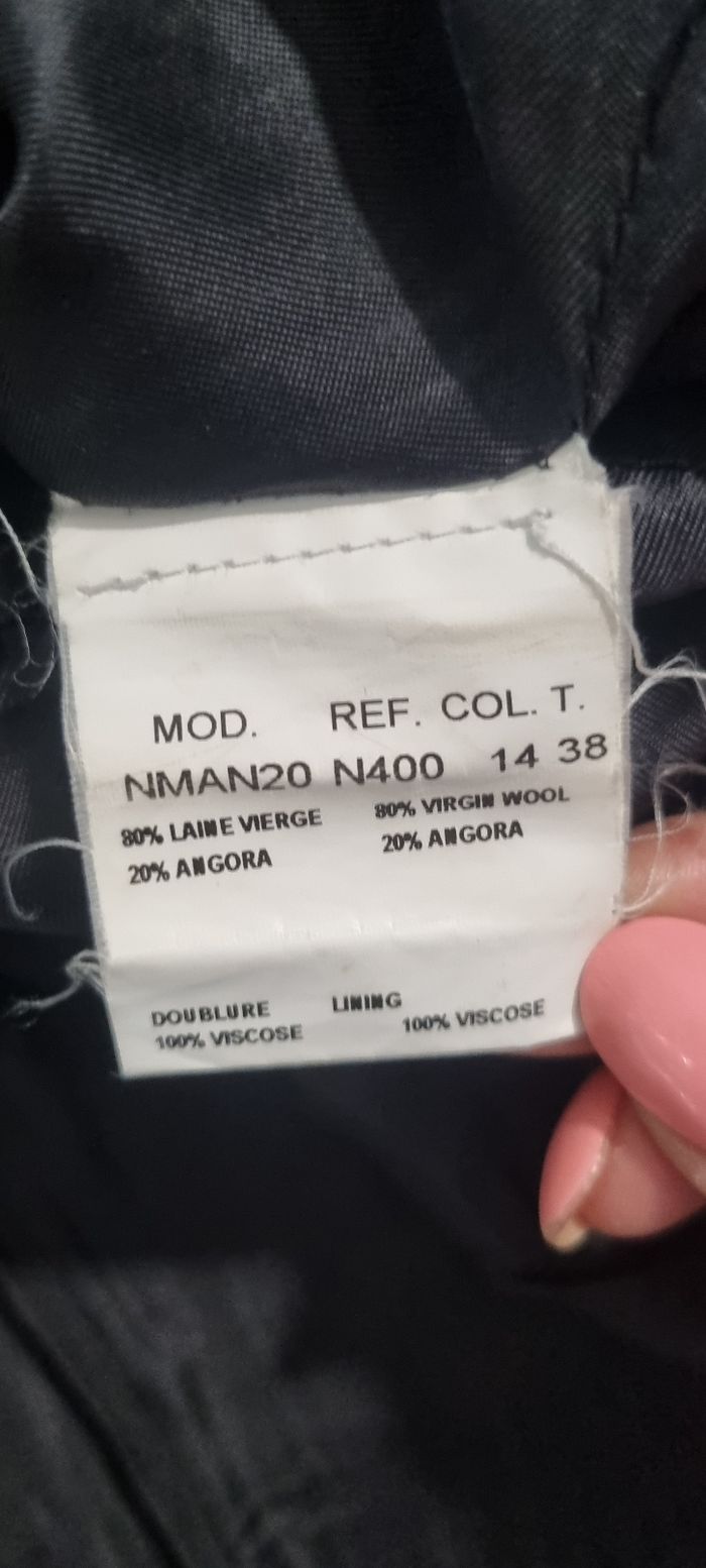 Manteau laine et Angora Zapa T.38 - photo numéro 8