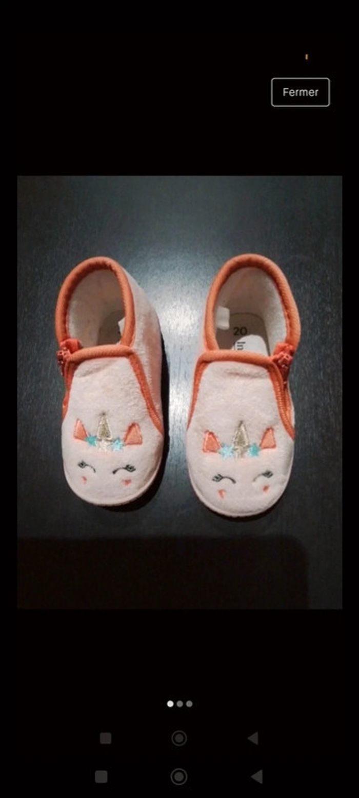 Pantoufles licorne neuve