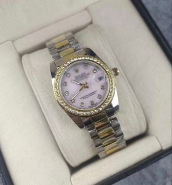 Rlx datejust rose doré