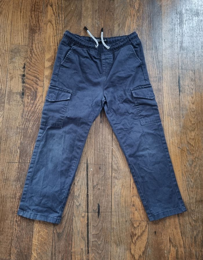 Pantalon cargo garçon bleu foncé Tex taille 4/5ans