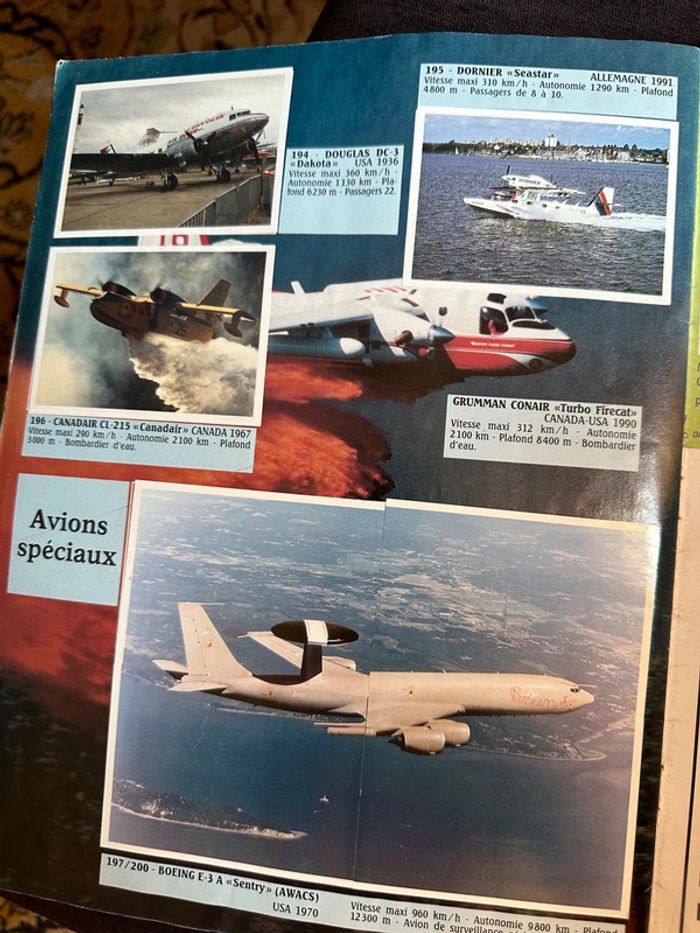 Album Panini complet ancien vintage Les avions hélicoptères fusées aviation histoire stickers - photo numéro 13