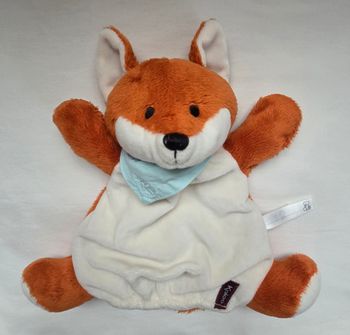 Doudou marionnette Renard roux et blanc- Kaloo
