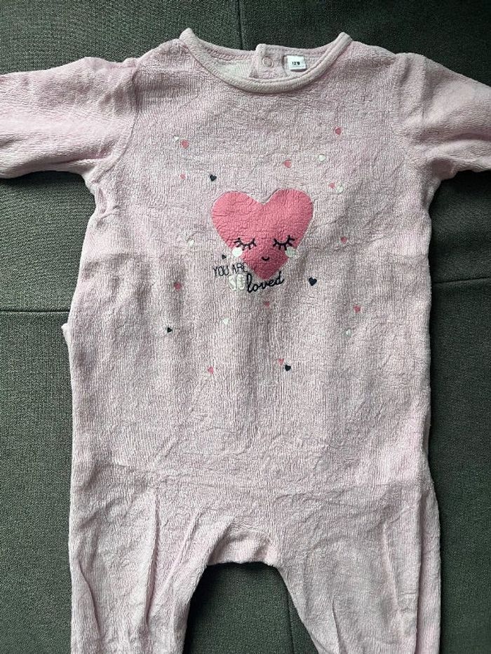 Pyjama velours 12 mois