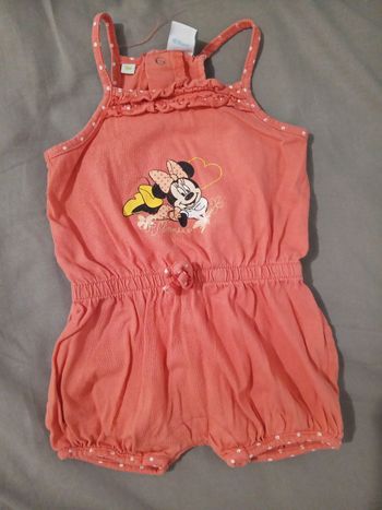 Salopette short Minnie _ 3 mois