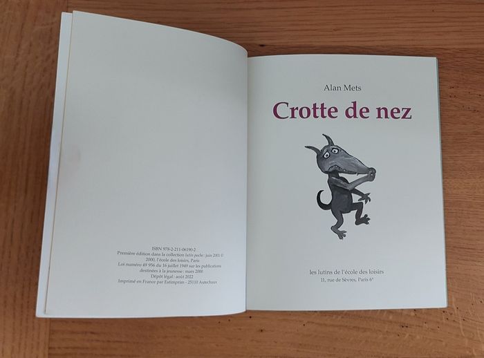 Crotte de nez - les lutins de l'école des loisirs - photo numéro 2