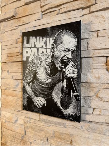 Tableau Linkin Park Chester Bennington en toile 30x40cm – hommage puissant