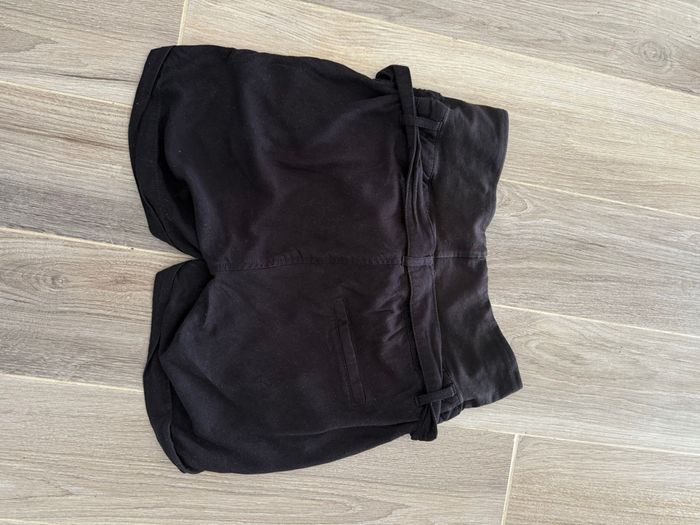 Short de grossesse noir souple bandeau fin T36 H&M mama - photo numéro 5